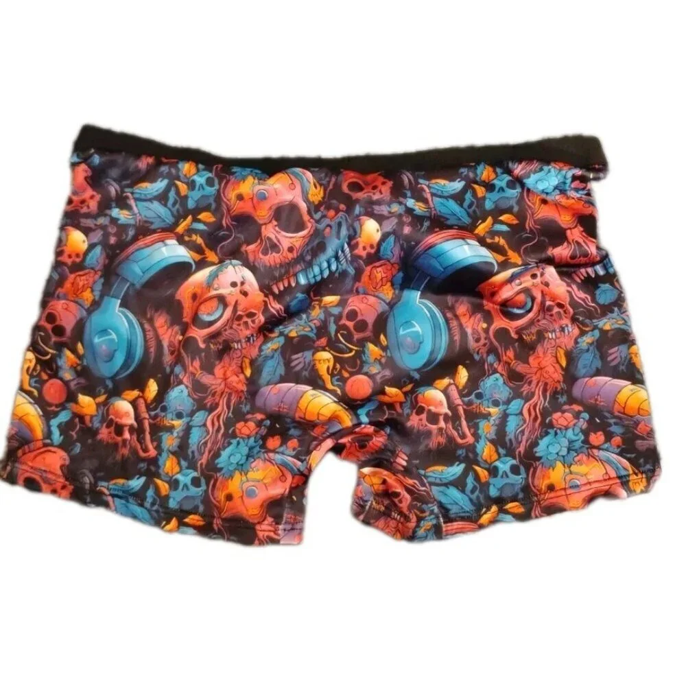 Skull Gothic Style XL/2XL 3D Print Boxer Briefs 34 X 3